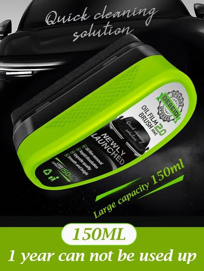 Car Windshield Cleaning Brush with 150 ml in filled solution for Glasses